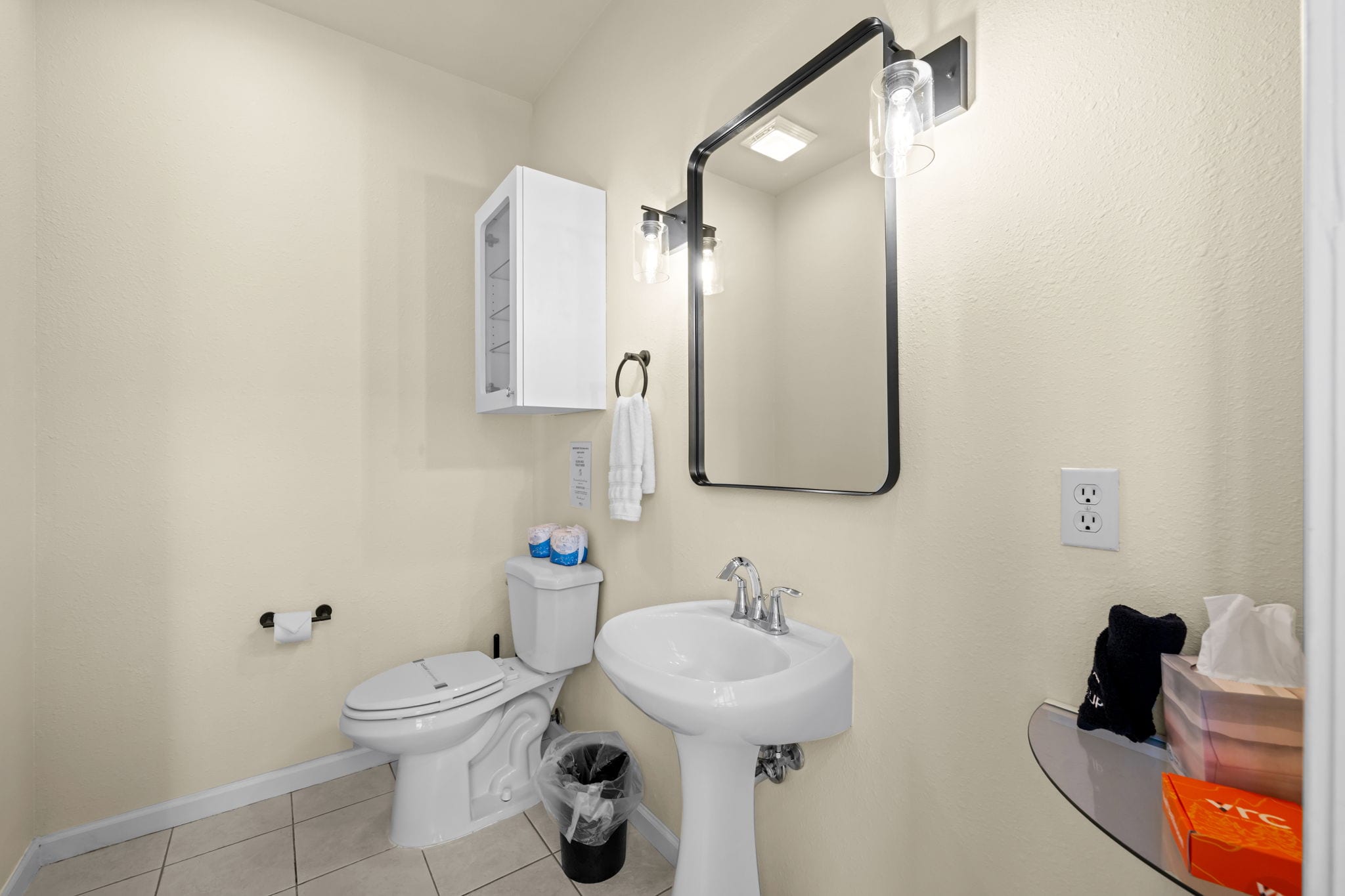 Main floor half bath